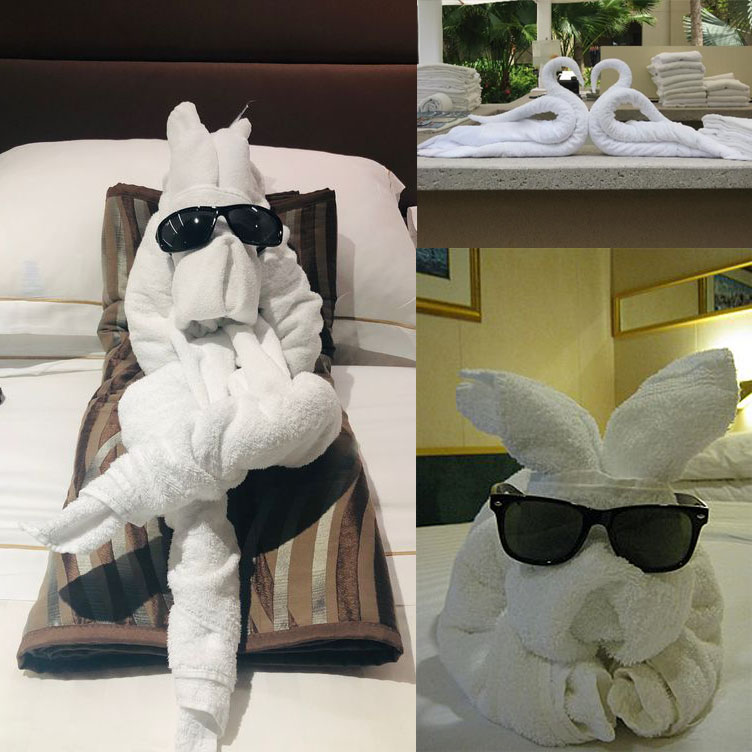 Innovative folded towel